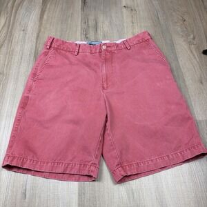 Peter Millar Shorts Men's Size 33‎ Red Pima Cotton Chino Flat Front Classic Fit